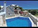 Casa vacanza Mari 1 - with pool: H(6+1) Donji Humac - Isola di Brac  - Croazia - la piscina