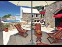 Casa vacanza Mari 1 - with pool: H(6+1) Donji Humac - Isola di Brac  - Croazia - il cortile