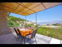 Casa vacanza Tonko - open pool: H(4+1) Postira - Isola di Brac  - Croazia - H(4+1): la terrazza