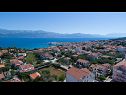 Appartamenti Smilja - great location: A1(6+1) Gornji-Pašike, A2(4+1) Donji-Pašike Supetar - Isola di Brac  - lo sguardo sul mare