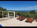 Casa vacanza Mario - with pool & sea view: H(4+2) Supetar - Isola di Brac  - Croazia - la terrazza