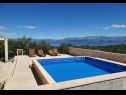 Casa vacanza Mario - with pool & sea view: H(4+2) Supetar - Isola di Brac  - Croazia - H(4+2): la piscina
