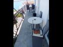 Appartamenti Doktor - sea view; A2(9) Mastrinka - Isola di Ciovo  - Appartamento - A2(9): il balcone