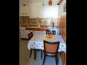 Appartamenti Horvat SA1(2), B2(4) Crikvenica - Riviera Crikvenica  - Studio appartamento - SA1(2): la cucina con la sala da pranzo
