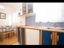 Appartamenti Miro - 300 m from sea: A1 Plavi(2+2), A2 Crveni(2+2), A3 Zeleni(2+2) Jadranovo - Riviera Crikvenica  - Appartamento - A1 Plavi(2+2): la cucina con la sala da pranzo