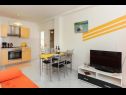 Appartamenti Mira - comfy with garden : A1 Žuti (2+2), A2 Crveni (2+2) Dubrovnik - Riviera Dubrovnik  - Appartamento - A1 Žuti (2+2): la cucina con la sala da pranzo