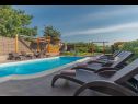 Appartamenti Marinko - with pool : A1(4+1) , A2(4+1), A Kuca(4+1) Barban - Istria  - la piscina