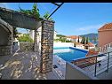 Casa vacanza Gradina 1 - private pool: H(10+2) Baia Gradina (Vela Luka) - Isola di Korcula  - Croazia - H(10+2): la piscina