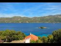 Casa vacanza Marija- great location and view H(6) Baia Tri zala (Zrnovo) - Isola di Korcula  - Croazia - lo sguardo