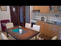 Appartamenti True SA1(2), A2(6) Malinska - Isola di Krk  - Appartamento - A2(6): la cucina con la sala da pranzo