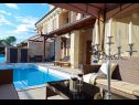 Casa vacanza Berna 2 - pool house: H(6+1) Malinska - Isola di Krk  - Croazia - H(6+1): la terrazza