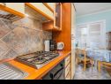 Appartamenti Zdrave - 500 m from sea: A1 prizemlje(4+2), A2 kat(4+2) Pinezici - Isola di Krk  - Appartamento - A1 prizemlje(4+2): la cucina con la sala da pranzo