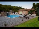 Casa vacanza Priroda H(4+2) Vrbnik - Isola di Krk  - Croazia - la piscina (casa e dintorni)