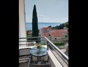 Appartamenti Josip - 150 m from beach with free parking A1(3), A2(5), A3(2+2) Baska Voda - Riviera Makarska  - Appartamento - A1(3): il balcone