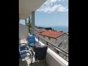 Appartamenti Josip - 150 m from beach with free parking A1(3), A2(5), A3(2+2) Baska Voda - Riviera Makarska  - Appartamento - A2(5): lo sguardo sul mare