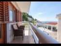 Appartamenti Ante M - 100 m from beach: A1(4+2), A2(4+2), C3(2) Brela - Riviera Makarska  - Appartamento - A1(4+2): la terrazza