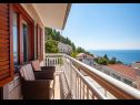 Appartamenti Ante M - 100 m from beach: A1(4+2), A2(4+2), C3(2) Brela - Riviera Makarska  - Appartamento - A2(4+2): la terrazza