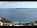 Appartamenti Up - amazing sea view: A1(2) Brela - Riviera Makarska  - Appartamento - A1(2): lo sguardo dalla terrazza
