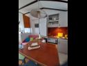 Appartamenti Danka - affordable and at the beach: SA1(2) Brist - Riviera Makarska  - Studio appartamento - SA1(2): la cucina con la sala da pranzo