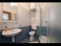 Appartamenti Ruzica - with sea view: A1 - plavi(3+2), A2 - (2+2), A3 - zuti(3+2) Igrane - Riviera Makarska  - Appartamento - A1 - plavi(3+2): il bagno con la toilette