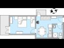 Appartamenti Blue - 100 m from beach: A1(3+1) Igrane - Riviera Makarska  - Appartamento - A1(3+1): apartamento