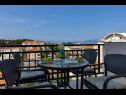 Appartamenti Josip - panoramic sea view & parking: A1(4+2) Makarska - Riviera Makarska  - la terrazza