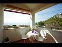 Appartamenti Stipe - sea view from the terrace : A1(4+1) Makarska - Riviera Makarska  - la casa