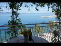 Appartamenti Sonja - by the sea: A1 Veliki (6+1), A2 Mali(2+1) Zivogosce - Riviera Makarska  - Appartamento - A1 Veliki (6+1): la terrazza