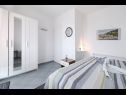 Appartamenti Djurdja - 20 m from beach : A1 Lucija(4+2), A2 Luka(2) Murter - Isola di Murter  - Appartamento - A1 Lucija(4+2): la camera da letto