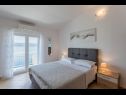 Appartamenti Nina - sea view family apartments SA1A(3), A1Donji(2+1), A3(6), A4(4+1), A5(6), A6(4) Celina Zavode - Riviera Omis  - Appartamento - A4(4+1): la camera da letto
