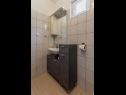 Appartamenti Nina - sea view family apartments SA1A(3), A1Donji(2+1), A3(6), A4(4+1), A5(6), A6(4) Celina Zavode - Riviera Omis  - Appartamento - A4(4+1): il bagno con la toilette