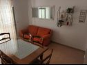 Appartamenti Nina - sea view family apartments SA1A(3), A1Donji(2+1), A3(6), A4(4+1), A5(6), A6(4) Celina Zavode - Riviera Omis  - Appartamento - A5(6): il soggiorno