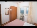 Appartamenti Nina - sea view family apartments SA1A(3), A1Donji(2+1), A3(6), A4(4+1), A5(6), A6(4) Celina Zavode - Riviera Omis  - Appartamento - A6(4): la camera da letto