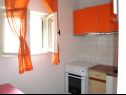 Appartamenti Stric - 10 m from beach: A1(8+1) Dugi Rat - Riviera Omis  - Appartamento - A1(8+1): la cucina con la sala da pranzo