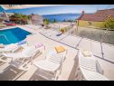 Appartamenti Saga - with swimming pool A2(2+1), A3(6+1) Lokva Rogoznica - Riviera Omis  - la terrazza