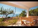 Appartamenti May - with sea view: A1(2+2), A2(6)  Marusici - Riviera Omis  - la terrazza (casa e dintorni)
