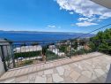 Appartamenti May - with sea view: A1(2+2), A2(6)  Marusici - Riviera Omis  - Appartamento - A2(6) : lo sguardo sul mare