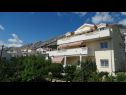 Appartamenti Mari - sea view apartments: A1(2) Borna, A2(4) Iva, A3(4) Silver, A4(4) Red Nemira - Riviera Omis  - la casa