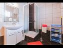 Appartamenti Mari - sea view apartments: A1(2) Borna, A2(4) Iva, A3(4) Silver, A4(4) Red Nemira - Riviera Omis  - Appartamento - A1(2) Borna: il bagno con la toilette