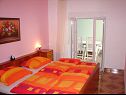 Appartamenti VP SA2(2), A3(3), A4(2+3), A5(3), A6(2+2) Stanici - Riviera Omis  - Appartamento - A5(3): la camera da letto