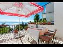 Appartamenti Franka - beautiful sea view & parking: A1(3), A2(2+2), A3(2+2), A4(3+1) Stanici - Riviera Omis  - Appartamento - A2(2+2): la terrazza