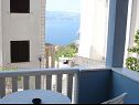 Appartamenti VP SA2(2), A3(3), A4(2+3), A5(3), A6(2+2) Stanici - Riviera Omis  - Studio appartamento - SA2(2): la terrazza coprita