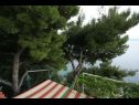Appartamenti Branka - at the beach: A1(4), SA2(2) Stanici - Riviera Omis  - Appartamento - A1(4): lo sguardo dalla terrazza