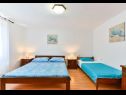 Appartamenti Kosta - 150 m from beach: A1(3), A3(4+1), A4 Kat (2+1) Kustici - Isola di Pag  - Appartamento - A1(3): la camera da letto