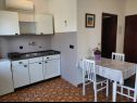Appartamenti Nives - great location: A1(6), A5(2), A6(2), A7(2), A2(4), A3(3), A4(3) Novalja - Isola di Pag  - Appartamento - A3(3): la cucina con la sala da pranzo