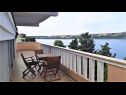 Appartamenti Grand view - 2m from the beach : A1(6) Stara Novalja - Isola di Pag  - Appartamento - A1(6): la terrazza