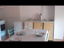 Appartamenti Rado - close to the sea: A5 Blu Sky(2+1), A4 Heinzov(5) Tkon - Isola di Pasman  - Appartamento - A5 Blu Sky(2+1): la cucina con la sala da pranzo