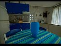 Appartamenti Daju - 3 colours: A1 plavi(2+2), A2 žuti(4+1), A3 narančasti(2) Zdrelac - Isola di Pasman  - Appartamento - A1 plavi(2+2): la cucina con la sala da pranzo