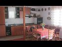 Casa vacanza Ivanka - 5m from sea: H(3+2) Cesarica - Riviera Senj  - Croazia - H(3+2): la cucina con la sala da pranzo
