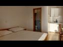 Appartamenti Jase - 30 m from beach : SA1-crvena kuhinja(2), A2(4), SA3(2+1), SA4-bijela kuhinja(2) Lukovo Sugarje - Riviera Senj  - Studio appartamento - SA4-bijela kuhinja(2): la camera da letto